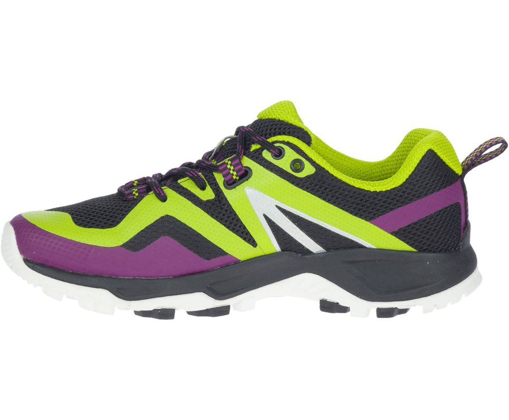 Tenis Senhora - Merrell Mqm Flex 2 - Pretas/Verdes - MVQ342869